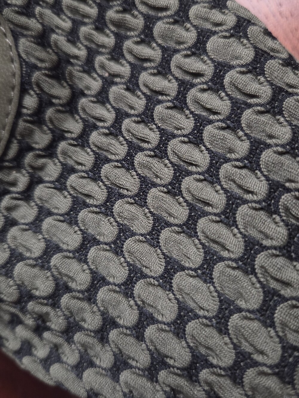 Merrell Olive Green/Black Woven Lace-Up Sneakers, Women's 11 - Picture 9 of 10